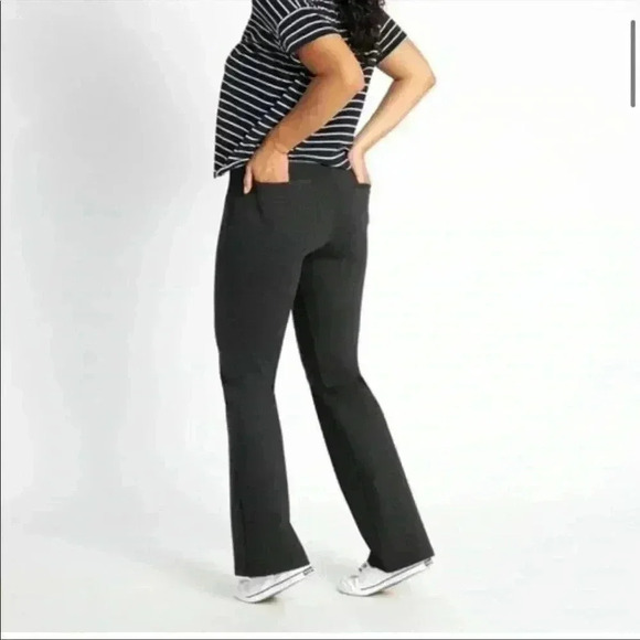 Betabrand Charcoal Bootcut Dress Pant Yoga Pant Sz Large Petite - Picture 3 of 11